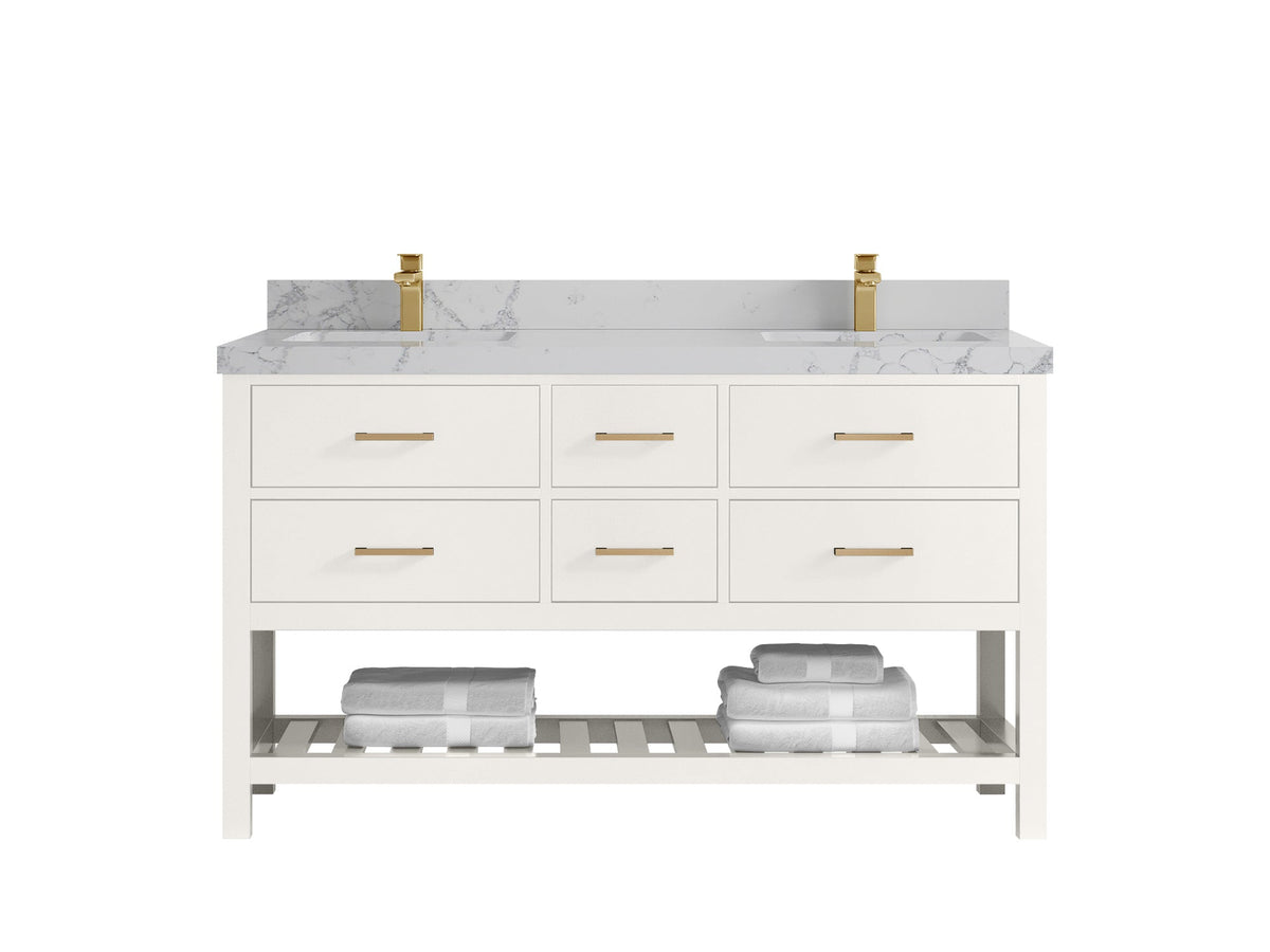 Parker 60 in. W x 22 in. D Double Sink Bathroom Vanity - Willow Bath and Vanity