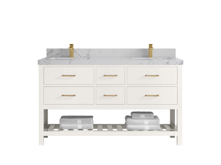 Parker 60 in. W x 22 in. D Double Sink Bathroom Vanity - photo 36