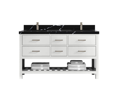 Parker 60 in. W x 22 in. D Double Sink Bathroom Vanity - Willow Bath and Vanity