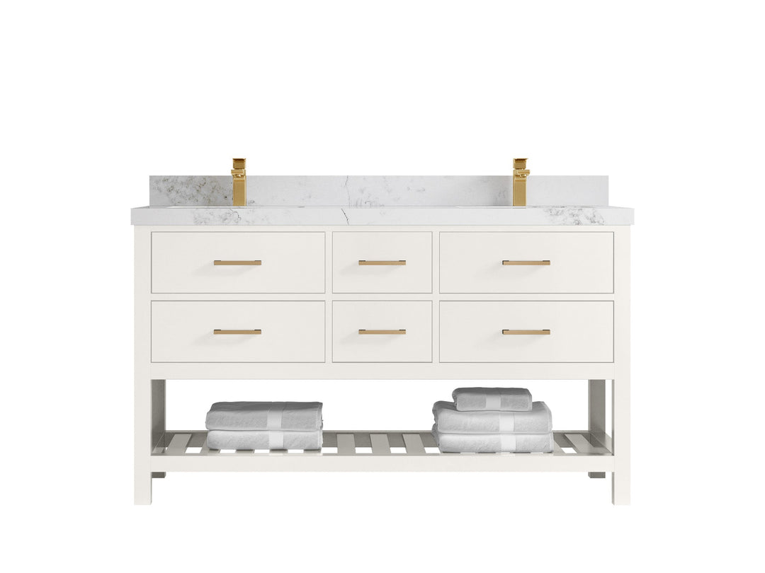 Parker 60 in. W x 22 in. D Double Sink Bathroom Vanity - Willow Bath and Vanity