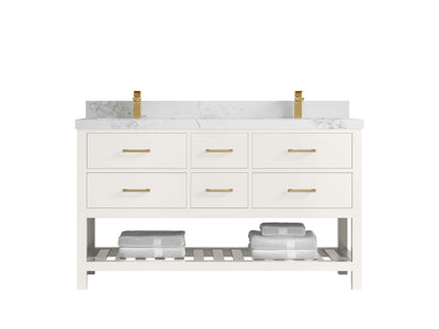 Parker 60 in. W x 22 in. D Double Sink Bathroom Vanity - Willow Bath and Vanity
