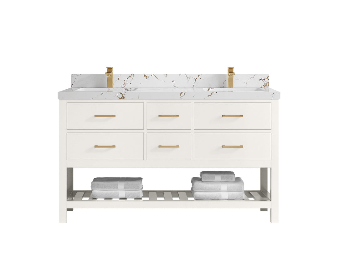 Parker 60 in. W x 22 in. D Double Sink Bathroom Vanity - Willow Bath and Vanity