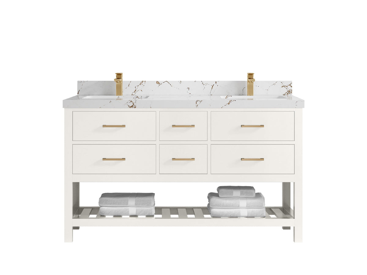 Parker 60 in. W x 22 in. D Double Sink Bathroom Vanity - Willow Bath and Vanity