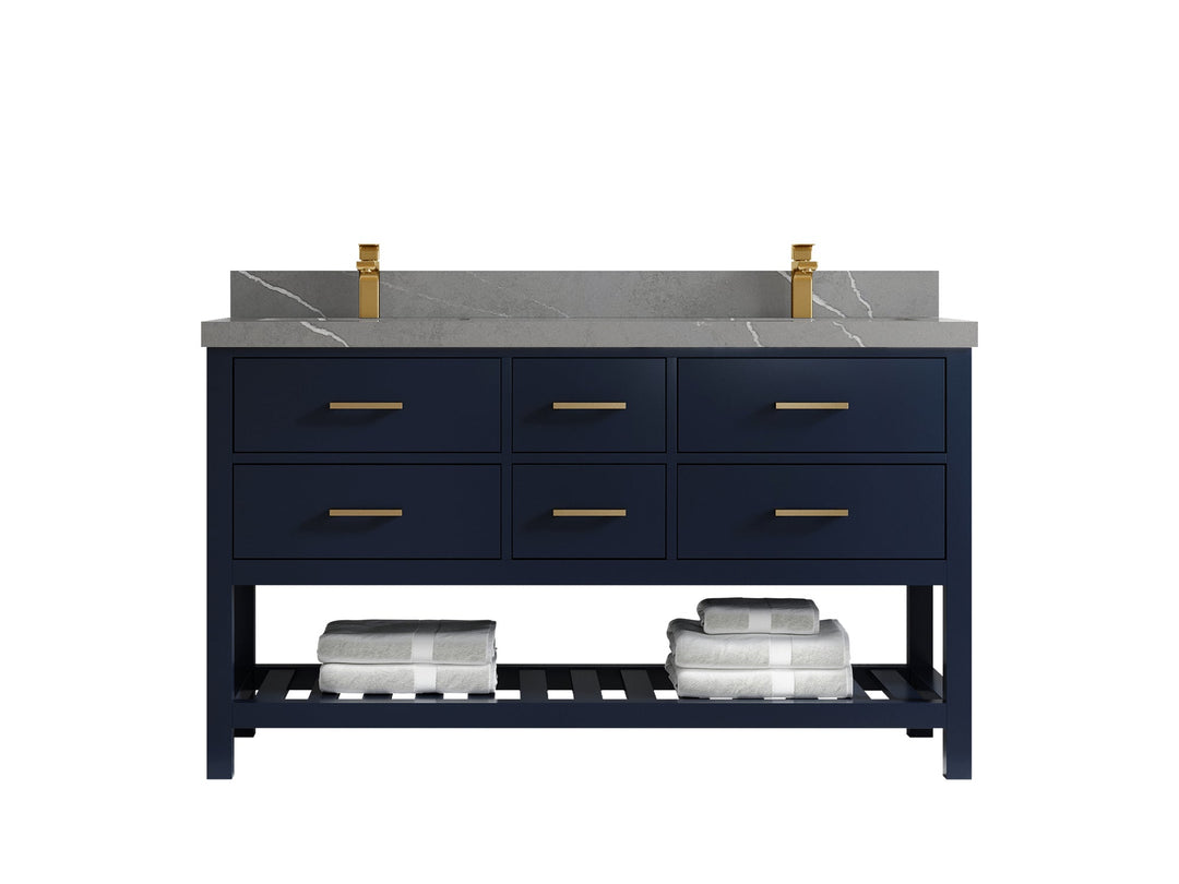Parker 60 in. W x 22 in. D Double Sink Bathroom Vanity - Willow Bath and Vanity