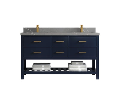 Parker 60 in. W x 22 in. D Double Sink Bathroom Vanity - Willow Bath and Vanity