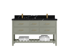 Parker 60 in. W x 22 in. D Double Sink Bathroom Vanity - photo 12