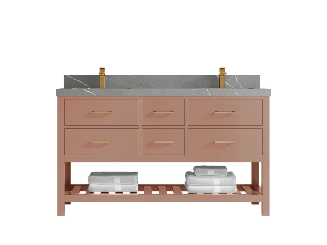 Parker 60 in. W x 22 in. D Double Sink Bathroom Vanity - Willow Bath and Vanity