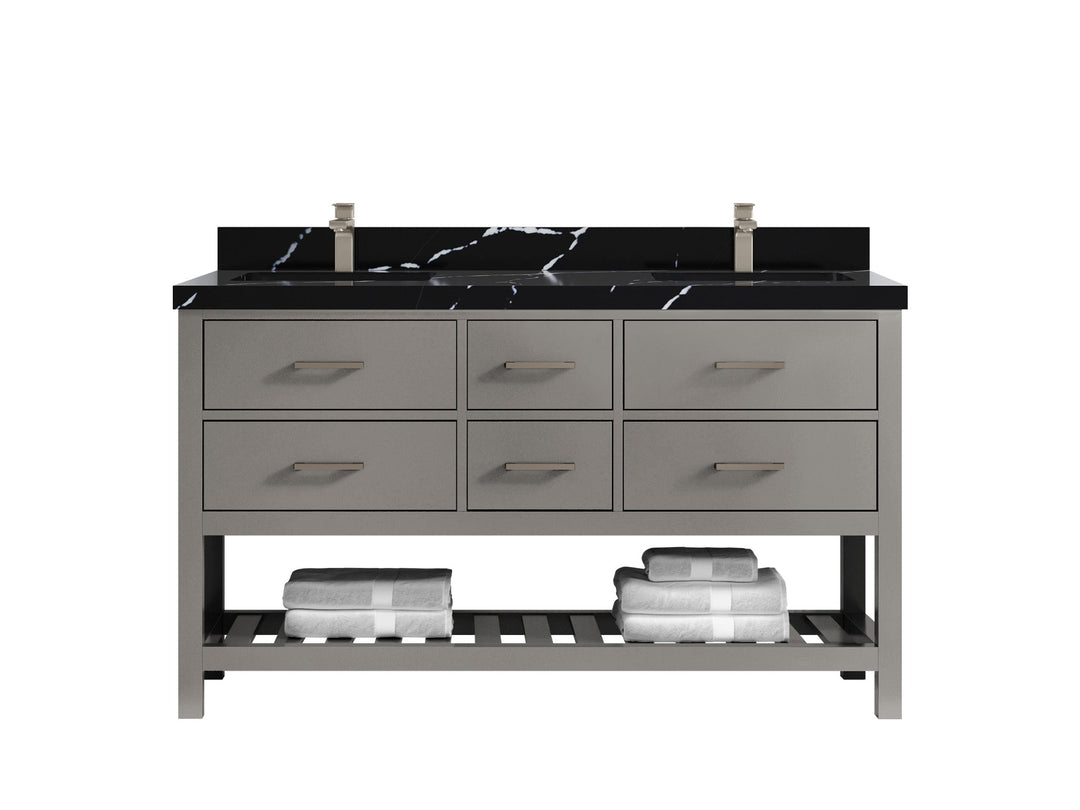 Parker 60 in. W x 22 in. D Double Sink Bathroom Vanity - Willow Bath and Vanity