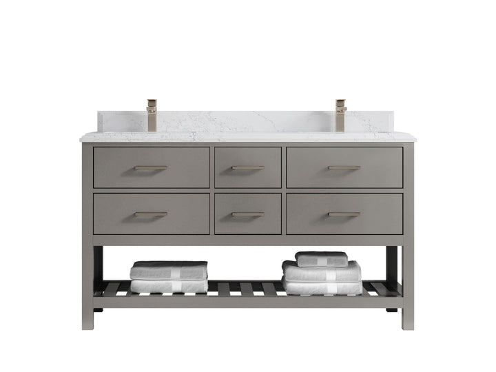 Parker 60 in. W x 22 in. D Double Sink Bathroom Vanity - photo 47
