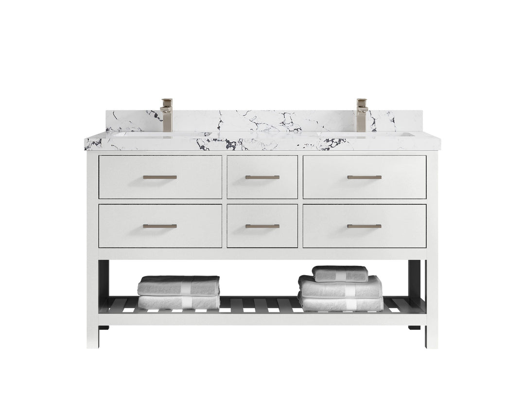 Parker 60 in. W x 22 in. D Double Sink Bathroom Vanity - Willow Bath and Vanity