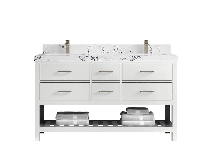 Parker 60 in. W x 22 in. D Double Sink Bathroom Vanity - photo 32
