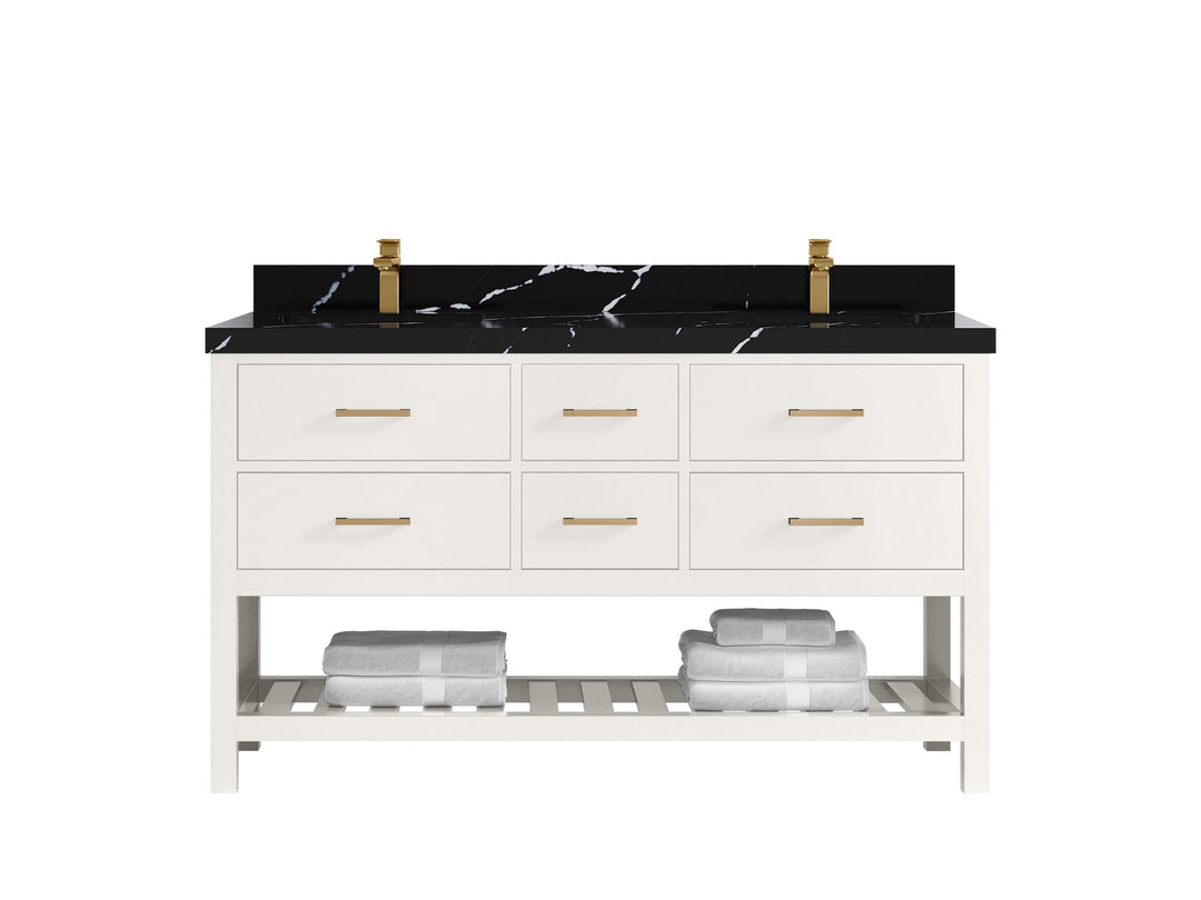 Parker 60 in. W x 22 in. D Double Sink Bathroom Vanity - Willow Bath and Vanity