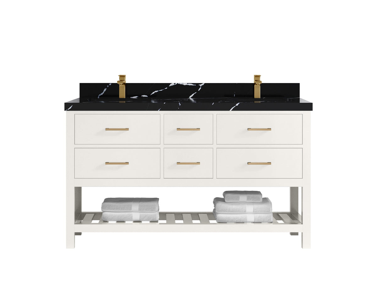Parker 60 in. W x 22 in. D Double Sink Bathroom Vanity - Willow Bath and Vanity