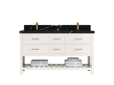 Parker 60 in. W x 22 in. D Double Sink Bathroom Vanity - Willow Bath and Vanity