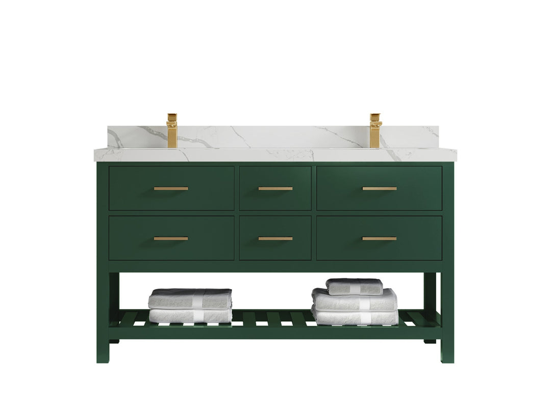 Parker 60 in. W x 22 in. D Double Sink Bathroom Vanity - Willow Bath and Vanity