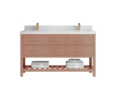 Parker 60 in. W x 22 in. D Double Sink Bathroom Vanity - Willow Bath and Vanity
