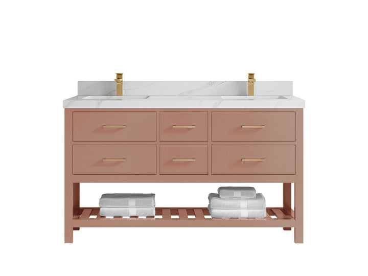 Parker 60 in. W x 22 in. D Double Sink Bathroom Vanity - photo 26