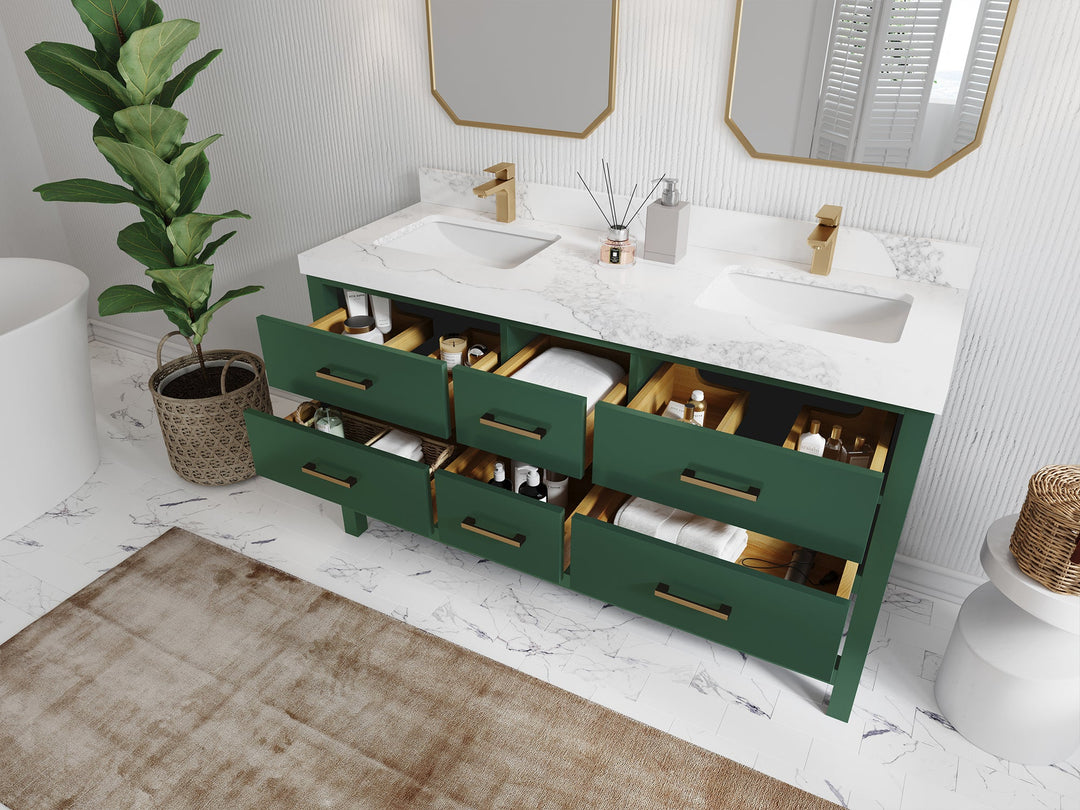 Parker 60 in. W x 22 in. D Double Sink Bathroom Vanity - Willow Bath and Vanity
