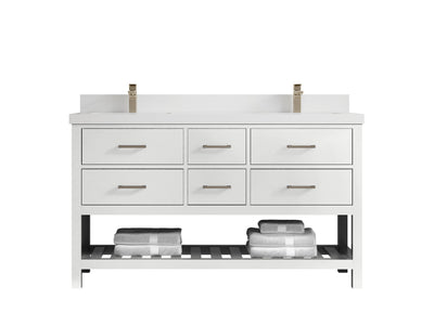 Parker 60 in. W x 22 in. D Double Sink Bathroom Vanity - Willow Bath and Vanity