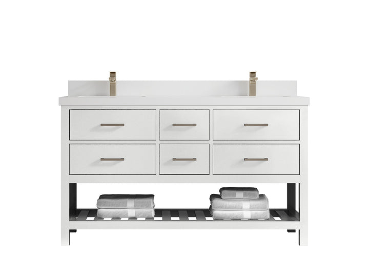 Parker 60 in. W x 22 in. D Double Sink Bathroom Vanity - photo 36