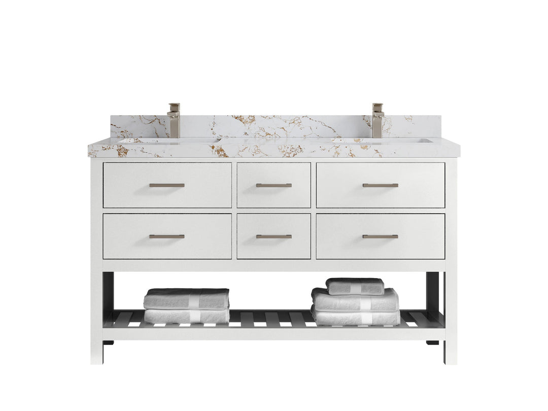 Parker 60 in. W x 22 in. D Double Sink Bathroom Vanity - Willow Bath and Vanity