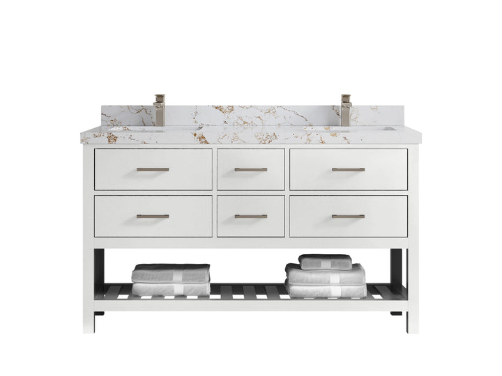 Parker 60 in. W x 22 in. D Double Sink Bathroom Vanity - photo 38