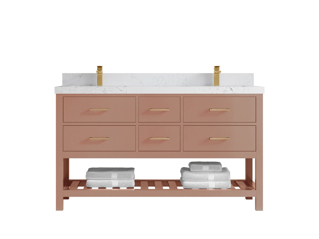 Parker 60 in. W x 22 in. D Double Sink Bathroom Vanity - Willow Bath and Vanity