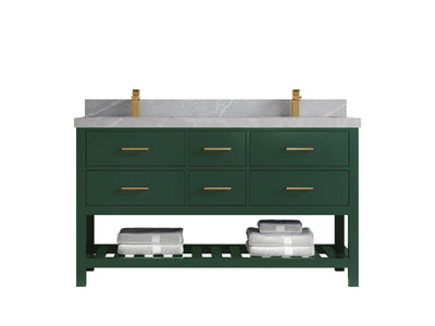 Parker 60 in. W x 22 in. D Double Sink Bathroom Vanity - Willow Bath and Vanity