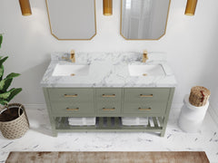 Parker 60 in. W x 22 in. D Double Sink Bathroom Vanity - photo 19