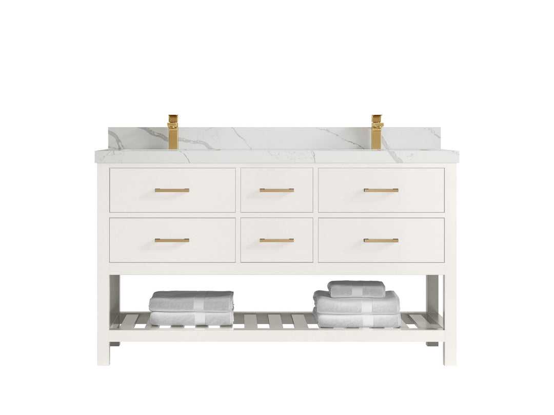 Parker 60 in. W x 22 in. D Double Sink Bathroom Vanity - Willow Bath and Vanity