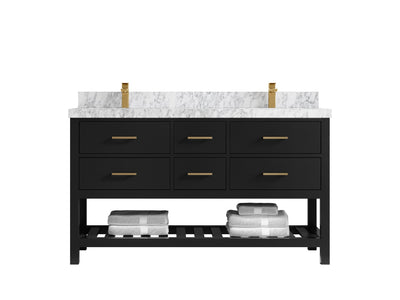 Parker 60 in. W x 22 in. D Double Sink Bathroom Vanity - Willow Bath and Vanity