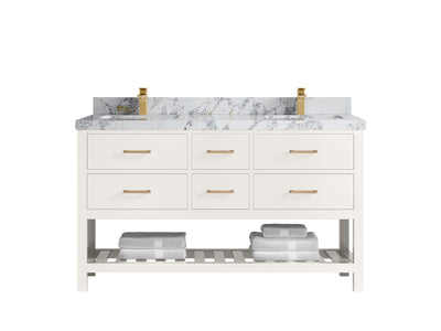 Parker 60 in. W x 22 in. D Double Sink Bathroom Vanity - Willow Bath and Vanity