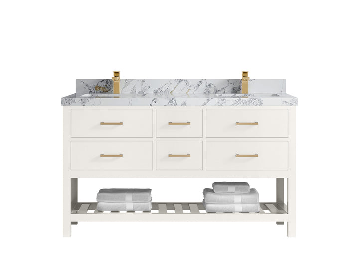 Parker 60 in. W x 22 in. D Double Sink Bathroom Vanity - photo 20