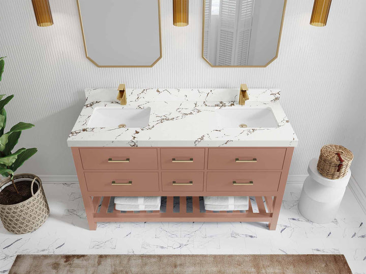 Parker 60 in. W x 22 in. D Double Sink Bathroom Vanity - photo 29