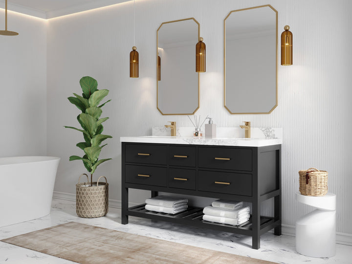 Parker 60 in. W x 22 in. D Double Sink Bathroom Vanity - photo 2