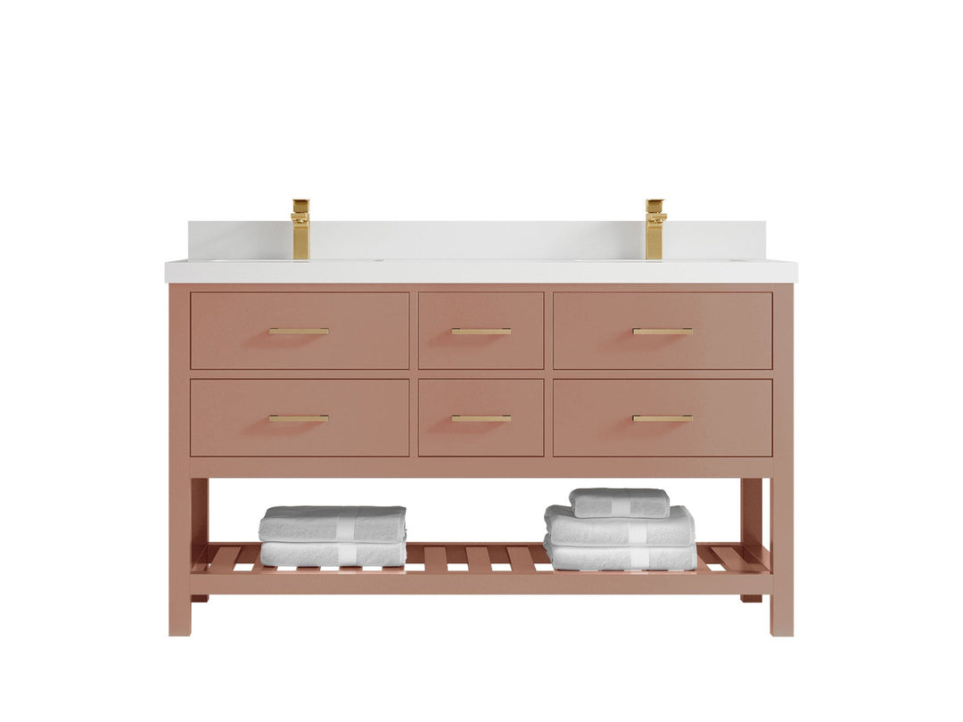 Parker 60 in. W x 22 in. D Double Sink Bathroom Vanity - Willow Bath and Vanity