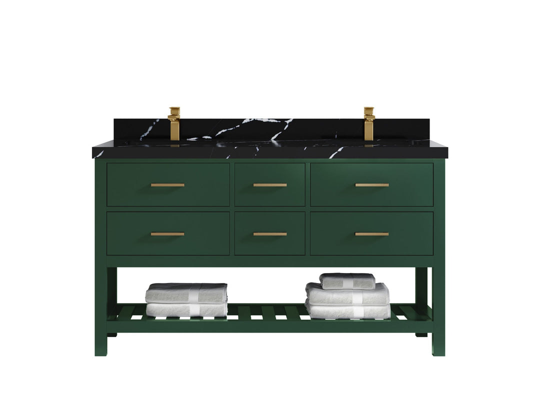 Parker 60 in. W x 22 in. D Double Sink Bathroom Vanity - Willow Bath and Vanity