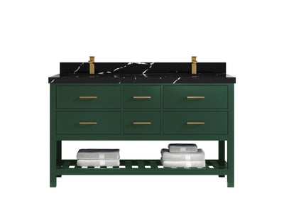 Parker 60 in. W x 22 in. D Double Sink Bathroom Vanity - Willow Bath and Vanity