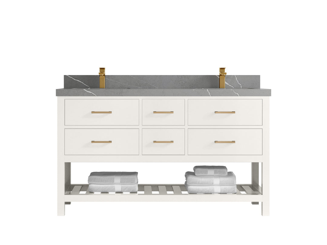Parker 60 in. W x 22 in. D Double Sink Bathroom Vanity - Willow Bath and Vanity