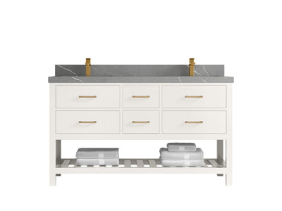 Parker 60 in. W x 22 in. D Double Sink Bathroom Vanity - Willow Bath and Vanity