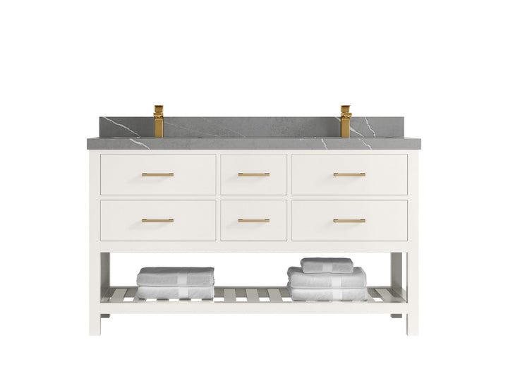 Parker 60 in. W x 22 in. D Double Sink Bathroom Vanity - photo 28