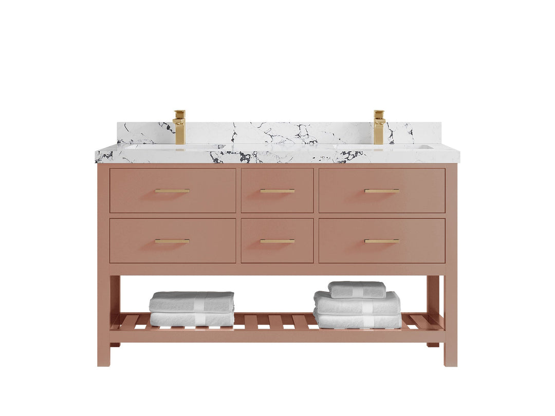 Parker 60 in. W x 22 in. D Double Sink Bathroom Vanity - Willow Bath and Vanity