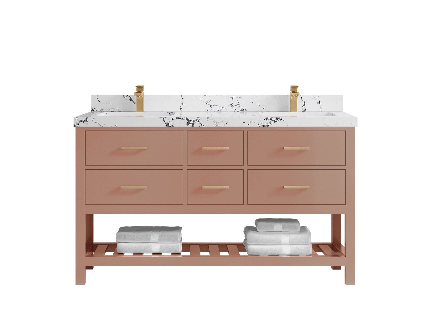 Parker 60 in. W x 22 in. D Double Sink Bathroom Vanity - Willow Bath and Vanity