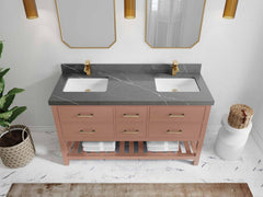 Parker 60 in. W x 22 in. D Double Sink Bathroom Vanity - photo 39