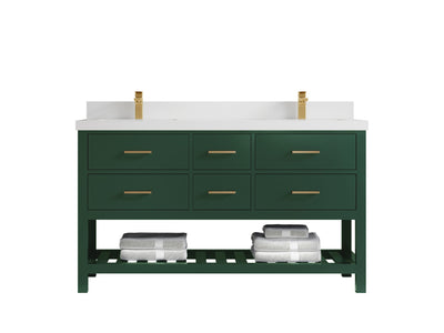 Parker 60 in. W x 22 in. D Double Sink Bathroom Vanity - Willow Bath and Vanity