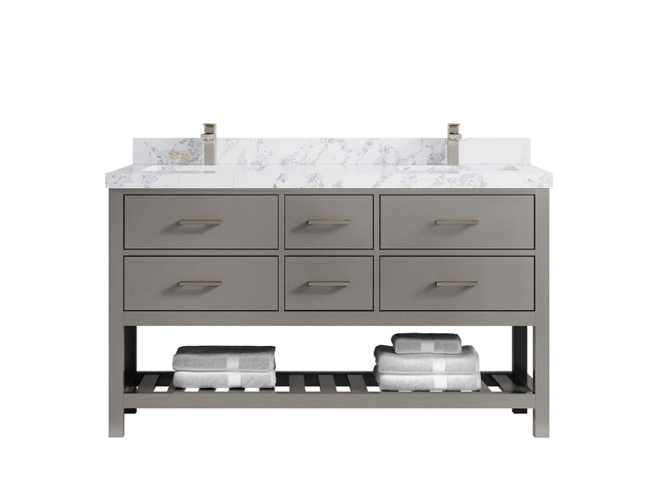 Parker 60 in. W x 22 in. D Double Sink Bathroom Vanity - photo 20