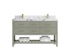 Parker 60 in. W x 22 in. D Double Sink Bathroom Vanity - photo 34