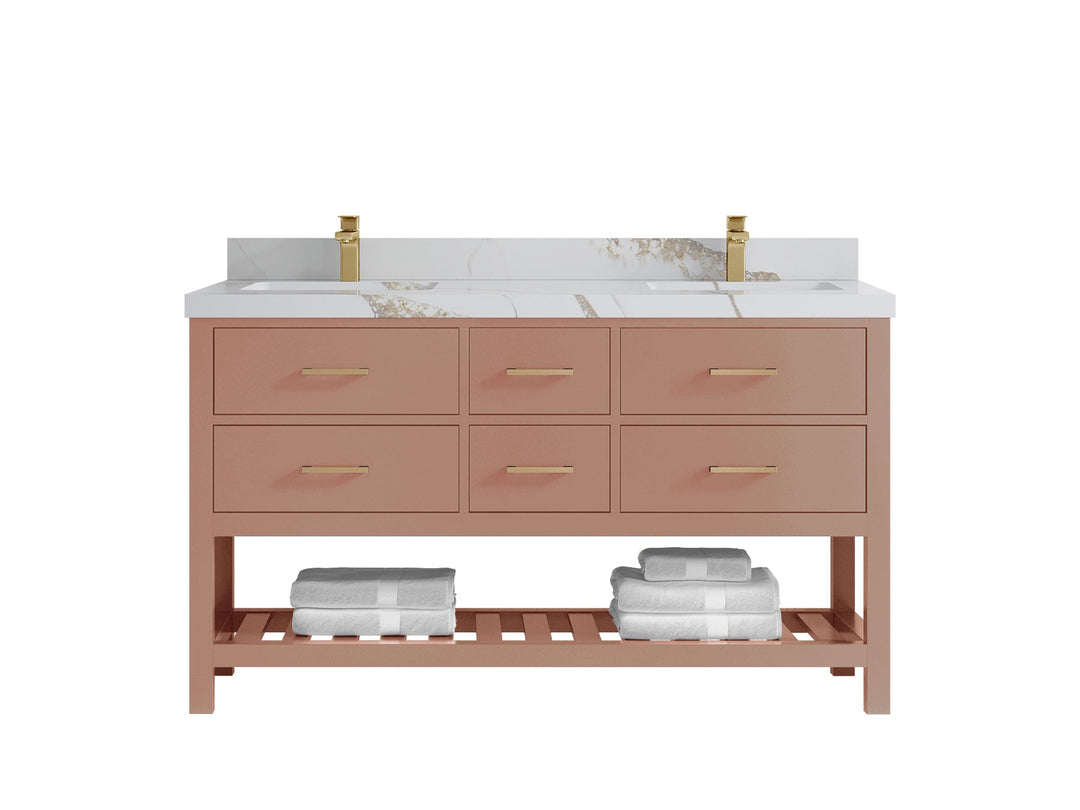 Parker 60 in. W x 22 in. D Double Sink Bathroom Vanity - Willow Bath and Vanity