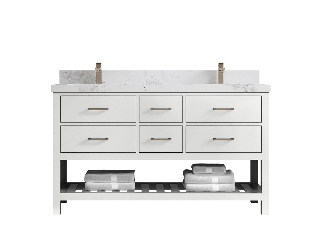 Parker 60 in. W x 22 in. D Double Sink Bathroom Vanity - Willow Bath and Vanity