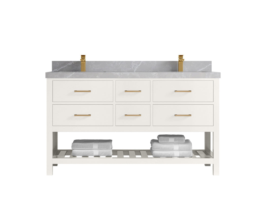 Parker 60 in. W x 22 in. D Double Sink Bathroom Vanity - Willow Bath and Vanity